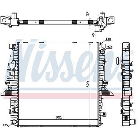 NISSEN Nissens Radiator, 64320A 64320A